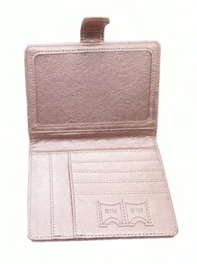 1入商務護照套，RFID防盜護照套，護照夾，卡片夾，輕便PU皮革旅行配件，適用於機上用品，男女皆宜，父親節禮物，度假護照袋，回校道具，旅行必備品，旅遊配件，返校必需品 - 淺粉色 - 查看 4