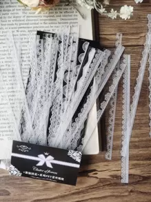 30pcs Lace Pattern Sticker Back To School