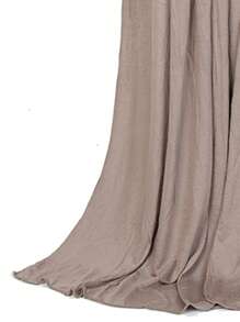 1 件装纯色柔软头巾 女士 - 卡其色 - 查看 3