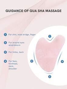 MISS SALLY 2入組玉滾輪和刮痧套裝-薔薇石英臉部滾輪按摩器和刮痧板適用於臉部眼睛領-自然美妝皮膚護理工具身體肌肉放鬆