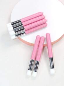 潔面刷，10支睫毛清潔鼻刷，去黑頭鼻部清潔刷，慕斯粉刺微米軟毛刷，睫毛延長黑頭刷清洗刷睫毛清潔劑 - 粉色 - 查看 5