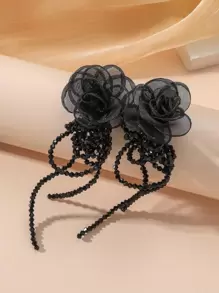 Hoa trang trí hạt thả hoa tai Valentine, Mẹ, Mẹ, Ngày của Mẹ, Quà tặng - màu đen - Xem 2