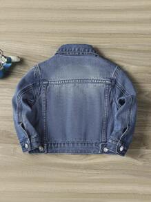Bébé Garçon Veste En Jean Poche À Rabat (Sans T-Shirt)