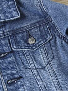 Bébé Garçon Veste En Jean Poche À Rabat (Sans T-Shirt)