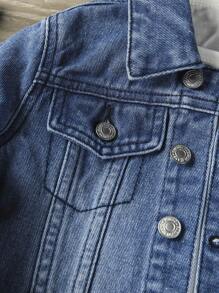 Bébé Garçon Veste En Jean Poche À Rabat (Sans T-Shirt)