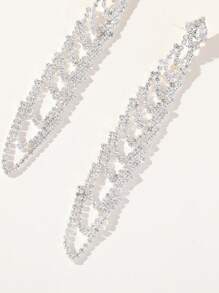 1 Đôi Thời Trang Cưới/Vũ Hội/Đảng Đá Bông Tai Giọt Đơn Giản & Sang Trọng Trang Sức Đồng - Bạc - Xem 5