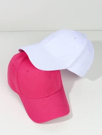 1入組中性素色夏季沙灘戶外防曬棒球帽