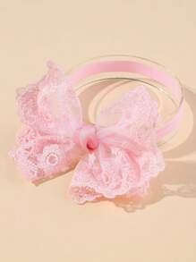 1 băng đô trang trí nơ cho bé gái cho cuộc sống hàng ngày - Hồng - Xem 1