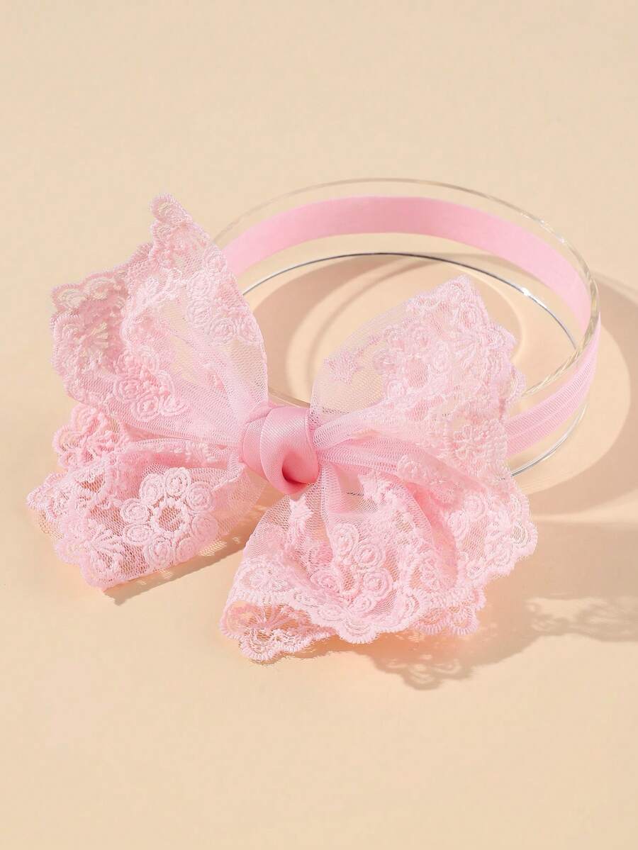 1 băng đô trang trí nơ cho bé gái cho cuộc sống hàng ngày - Hồng - Xem 1