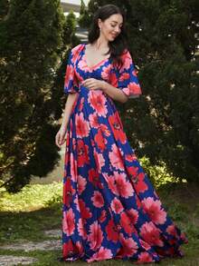 Missord Váy tay bướm họa tiết hoa - Nhiều màu - Xem 5