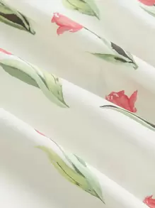 SHEIN MOD Plus Allover Floral Print Cami Dress - Beige - View 3