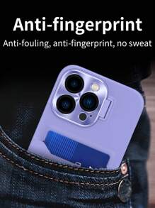 素色插卡槽手機殼