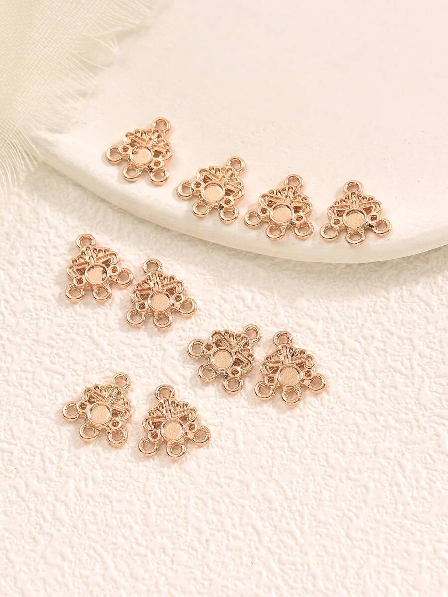 10 cái/bộ Phụ kiện trang sức DIY tối giản - Vàng - Xem 1