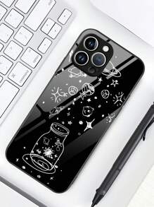 Bottle Pattern Glass Phone Case,International Version, Not The Domestic Version - Multicolor - View 4