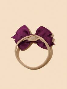 3入組女嬰蝴蝶結裝飾髮帶適用於日常 - 彩色 - 查看 3