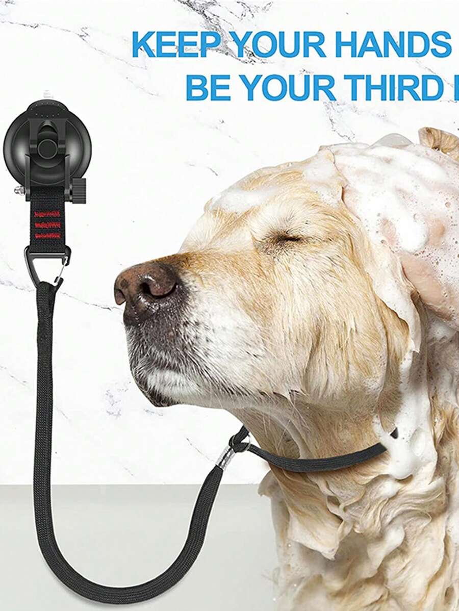 3 cái/bộ Dây Xích Cố Định Thú Cưng Cho Chó Đi Tắm - màu đen - Xem 1