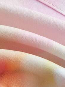 SHEIN MOD Kích thước lớn Của phụ nữ Nhuộm buộc Xếp li Áo ba lỗ Áo - Nhiều màu - Xem 4