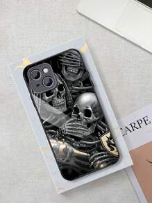 Ốp điện thoại hình bộ xương xấu xí ngộ nghĩnh dành cho nam và nữ, tương thích với iPhone 15/15Plus/15Pro/15Promax, phiên bản quốc tế, không phải phiên bản nội địa. - Nhiều màu - Xem 3