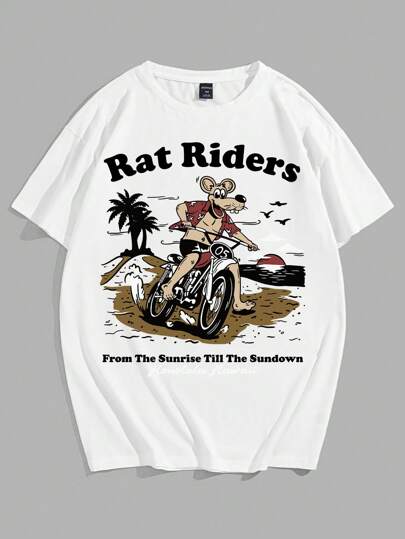 تي شيرت شعار صور رسوم كارتون للشباب