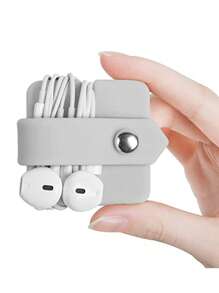 矽膠耳機收納 - 灰色 - 查看 3