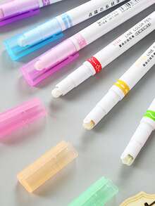 6 chiếc Bút Màu Dòng Màu Hỗn Hợp, Đơn Giản Dễ Sử Dụng Bút Đánh Dấu Vĩnh Viễn Cho Văn Phòng, Trường Học, Vẽ, Viết - Nhiều màu - Xem 5