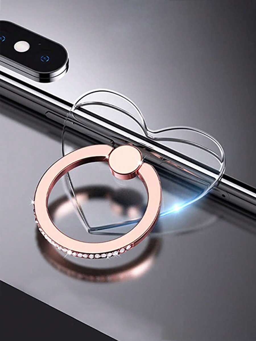 Giá đỡ điện thoại thiết kế hình trái tim 1 cái - Nhiều màu - Xem 1