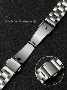 1 Vòng tay liên kết bằng thép không gỉ Tương thích với dây đeo Apple Watch 6 7 8 SE 40mm 41mm 44mm 45mm 49mm Dây đeo mỏng cho nữ Tương thích với phụ kiện dây đeo đồng hồ thông minh Apple Watch 5 4 - Bạc - Xem 6