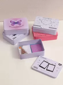 1入組蝴蝶樣式鐵盒 - 彩色 - 查看 5
