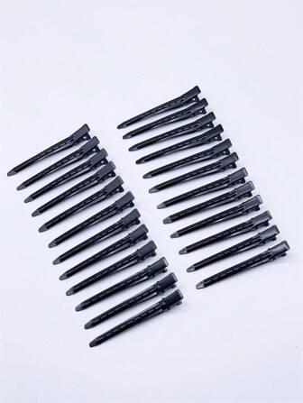 24pcs Women's Hair Clips, Simple Alligator Clip Hair Accessories, Non-Slip Hair Clips For Bangs And Side Hair, Suitable For Makeup Styling And Hair Volumizing, Perfect Tool For Separating And Positioning Bangs Casual Claw Clips Hair Claws Hair Barrettes, School Stuff