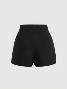 SHEIN MOD Pearls Detail Split Hem Skort