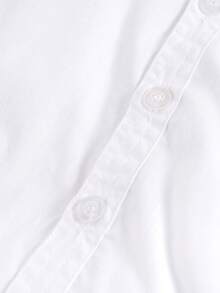 Bộ đồ liền thân hình tam giác dễ thương cho bé trai, thường ngày, nhẹ nhàng, màu lưới, cổ áo ngắn tay, thích hợp cho tiệc tùng, biểu diễn, đám cưới, buổi tối, sinh nhật, mùa hè - trắng - Xem 5