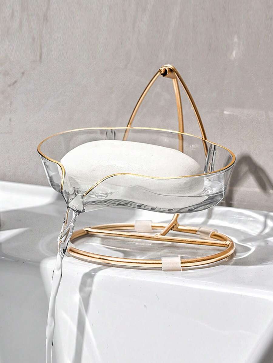 1 hộp xà phòng xoay, hộp đựng xà phòng không đục lỗ sáng tạo để sử dụng tại nhà - Màu vàng - Xem 1