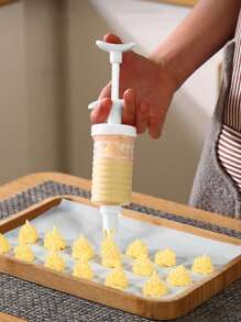 1pc PP Piping Tool, Minimalist Clear Piping Tool For Kitchen Baking - White - View 1