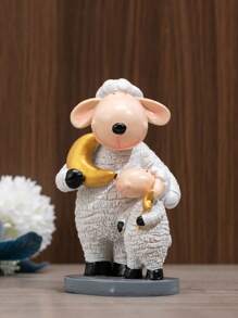 1入組合成樹脂裝飾用品現代羊形裝飾物件 - 彩色 - 查看 3