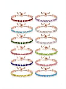 水鑽裝飾手環 - 彩色 - 查看 2