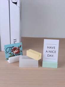 1 pieza Molde de silicona, molde de silicona minimalista y transparente DIY para hacer portadocumentos - Blanco - Ver 1