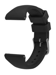 1入組黑色超薄貼合柔軟矽膠運動錶帶 20 毫米適用於 20 毫米平凸耳石英手錶，兼容三星 Galaxy Watch 系列華為手錶 GT3 42 毫米華為手錶 GT2 42 毫米 Garmin 系列華米 Amazfit 系列和其他智能手錶 - 黑色 - 查看 2