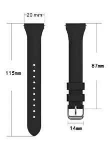 1入組黑色超薄貼合柔軟矽膠運動錶帶 20 毫米適用於 20 毫米平凸耳石英手錶，兼容三星 Galaxy Watch 系列華為手錶 GT3 42 毫米華為手錶 GT2 42 毫米 Garmin 系列華米 Amazfit 系列和其他智能手錶 - 黑色 - 查看 3