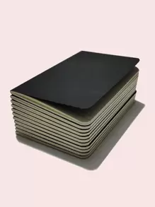 6入組素色筆記本 - 黑色 - 查看 1