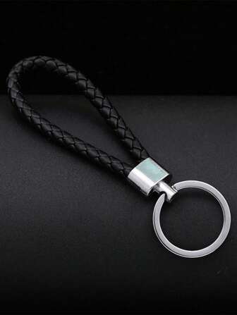 1pc Men Braided Detail Fashionable Keychain For Gift Casual Car Accessories Bag Charm School Cute Goth Y2k