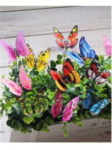 50 piezas Decoración en forma de mariposa - Multicolor - Ver 1