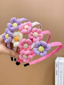 4入組女孩花朵裝飾髮箍日常裝飾 - 彩色 - 查看 9