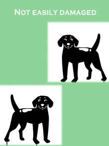 1pc Dog Shaped Decorative Garden Stake - Black - View 3