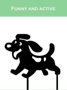 1pc Dog Shaped Decorative Garden Stake - Black - View 6