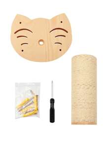 1pc Wooden Cat Decor Cat Climbing Step For Cat For Play - Apricot - View 3