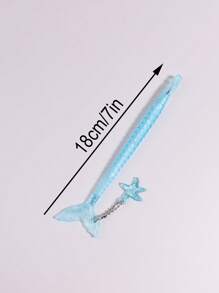 1入組魚尾設計隨機中性筆