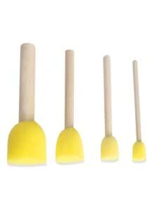 4pcs Multipurpose Mushroom Sponge Brushes, Graffiti Tools, Paint Sponges - View 3