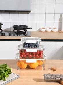 1 pieza Almacenamiento de alimentos transparente