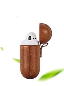 棕色皮革保护套适用于 Airpods Pro/2/3 代，贴纸皮套适用于 Apple 耳机 - 棕色 - 查看 4