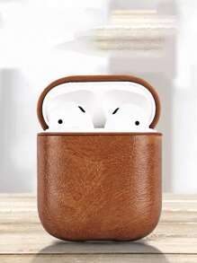 棕色皮革保护套适用于 Airpods Pro/2/3 代，贴纸皮套适用于 Apple 耳机 - 棕色 - 查看 6